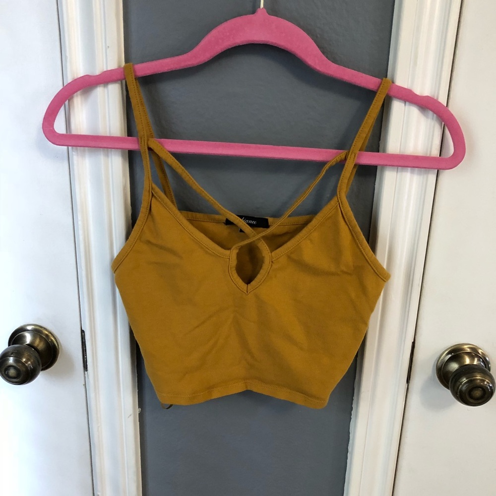 Yellow Mustard Crop Top